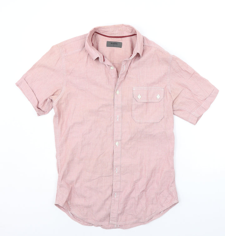 Burton Mens Pink    Button-Up Size S