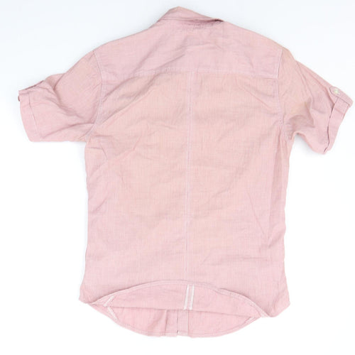 Burton Mens Pink    Button-Up Size S