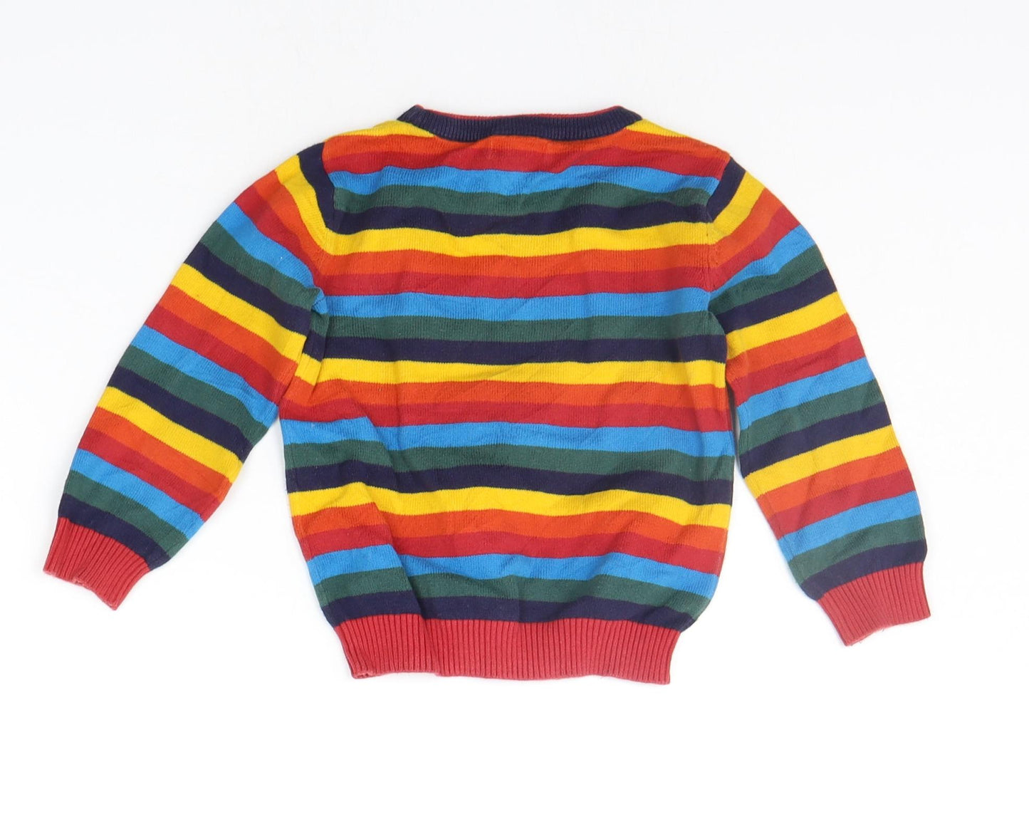 Blue Zoo Boys Multicoloured Striped  Pullover Jumper Size 2-3 Years