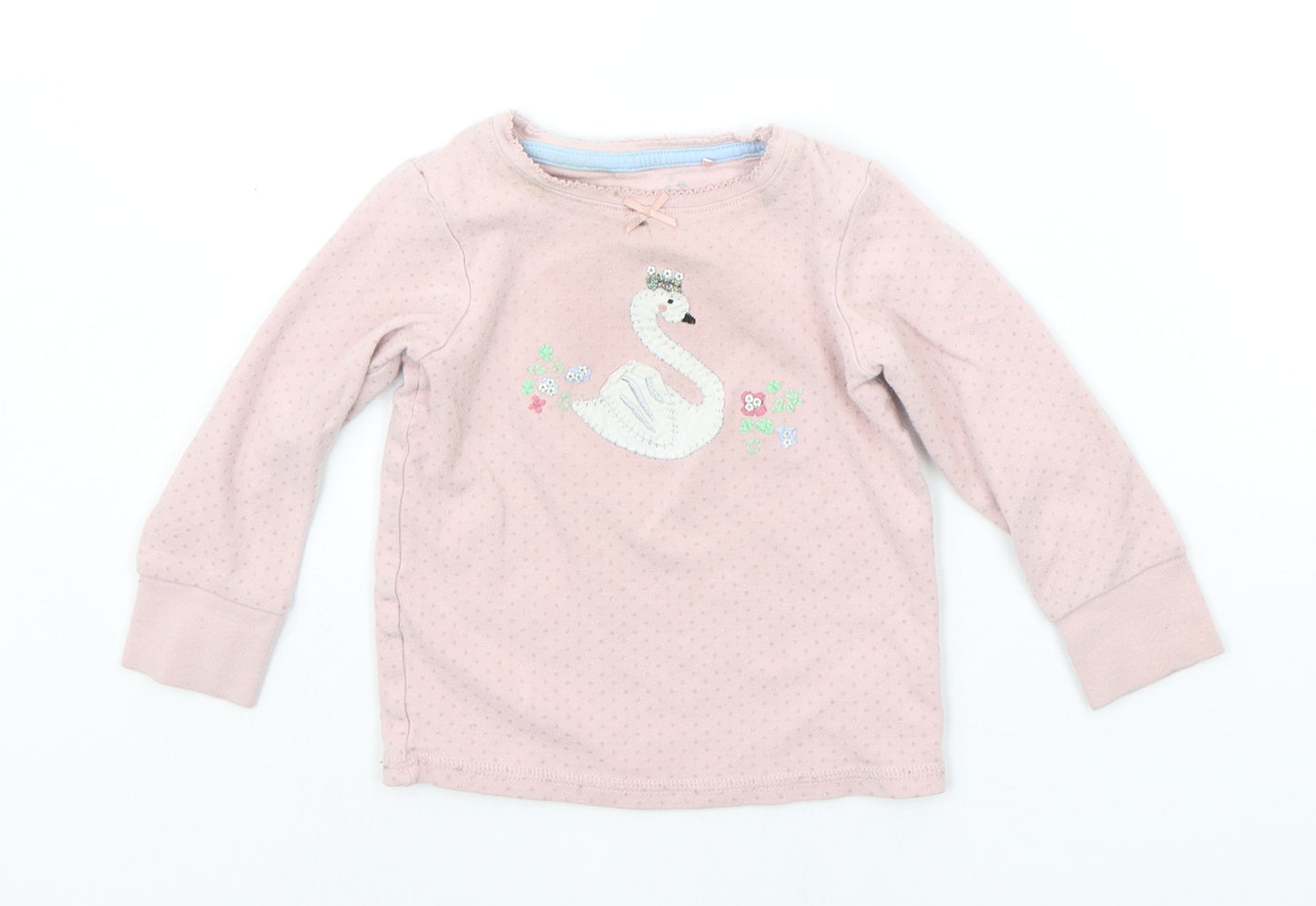 NEXT Baby Pink   Basic T-Shirt Size 12-18 Months  - Birds