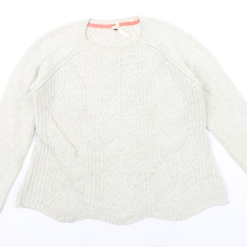 Whte Stuff Womens Beige   Pullover Jumper Size 10