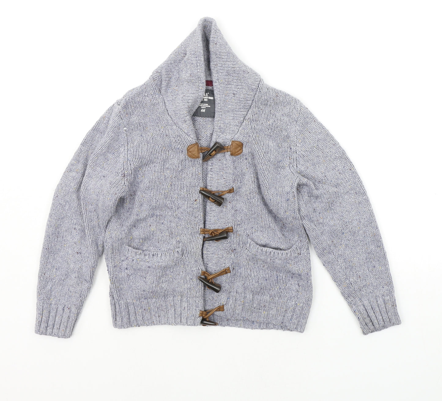 H&M Boys Blue   Cardigan Jumper Size 5-6 Years