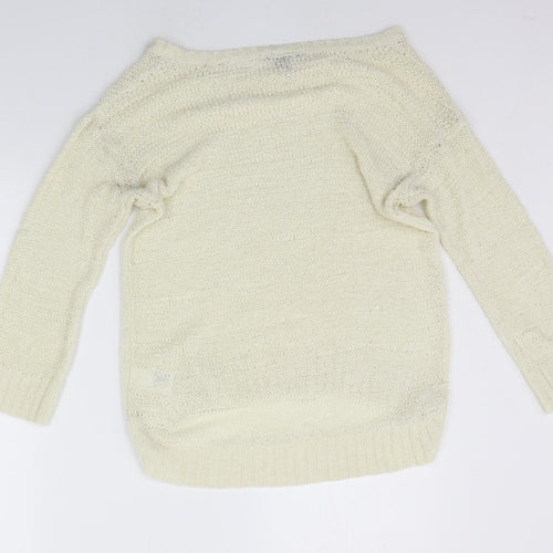H&M Womens Yellow   Pullover Jumper Size S