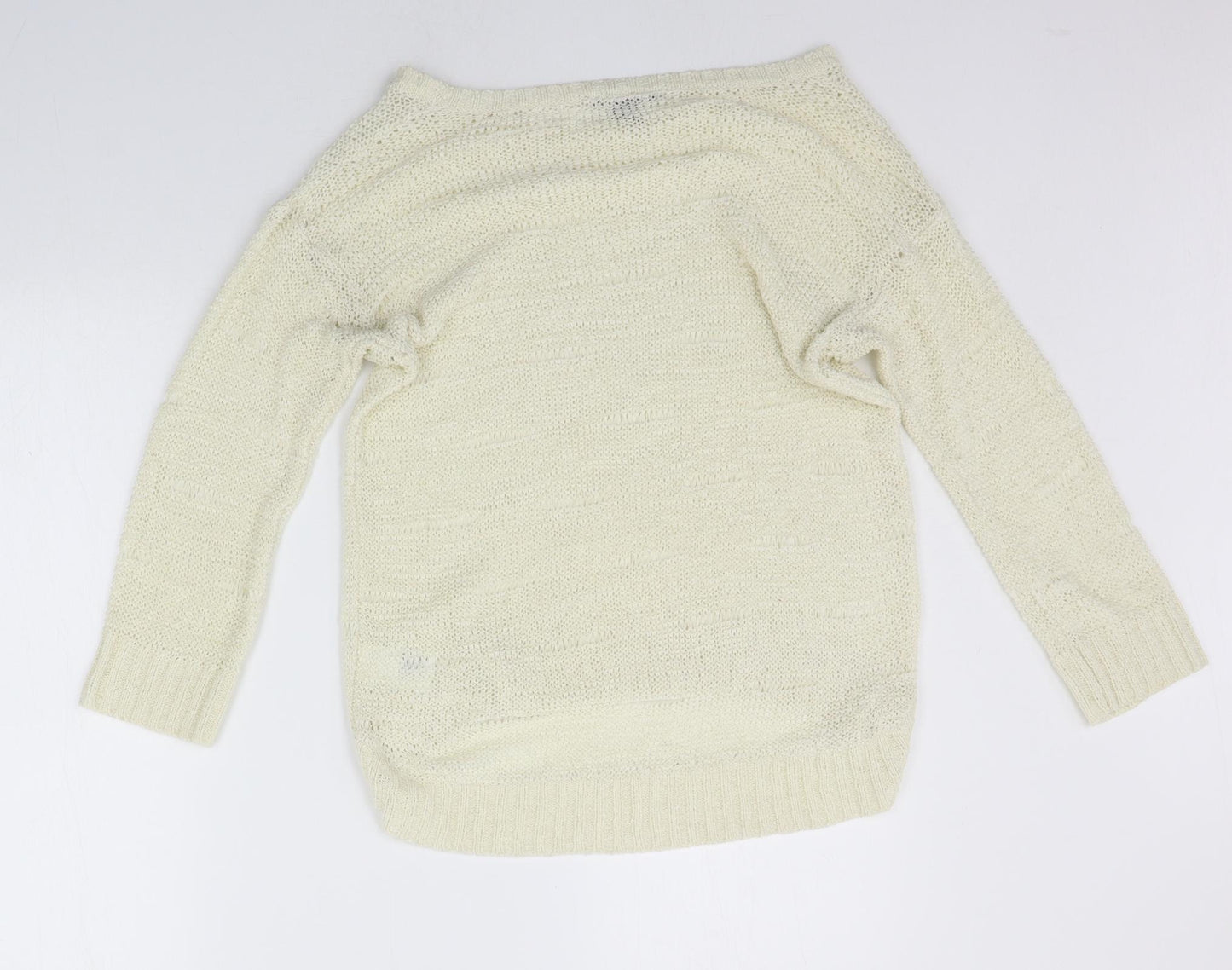 H&M Womens Yellow   Pullover Jumper Size S