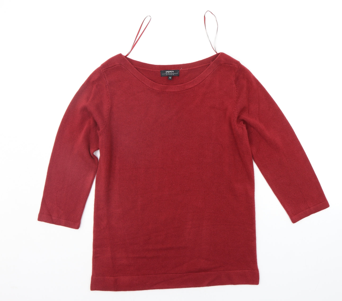 Papaya Womens Red   Pullover Jumper Size 10