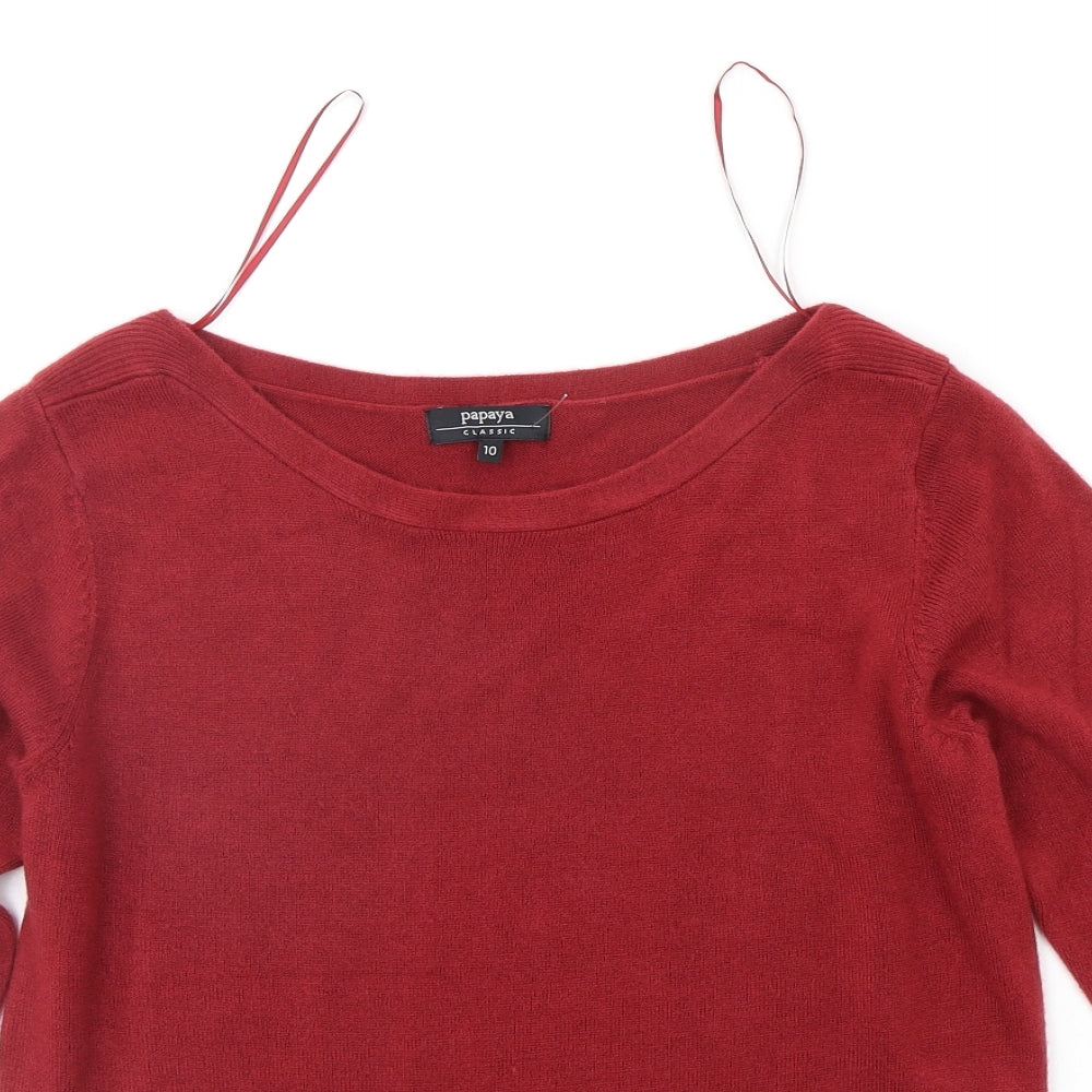 Papaya Womens Red   Pullover Jumper Size 10