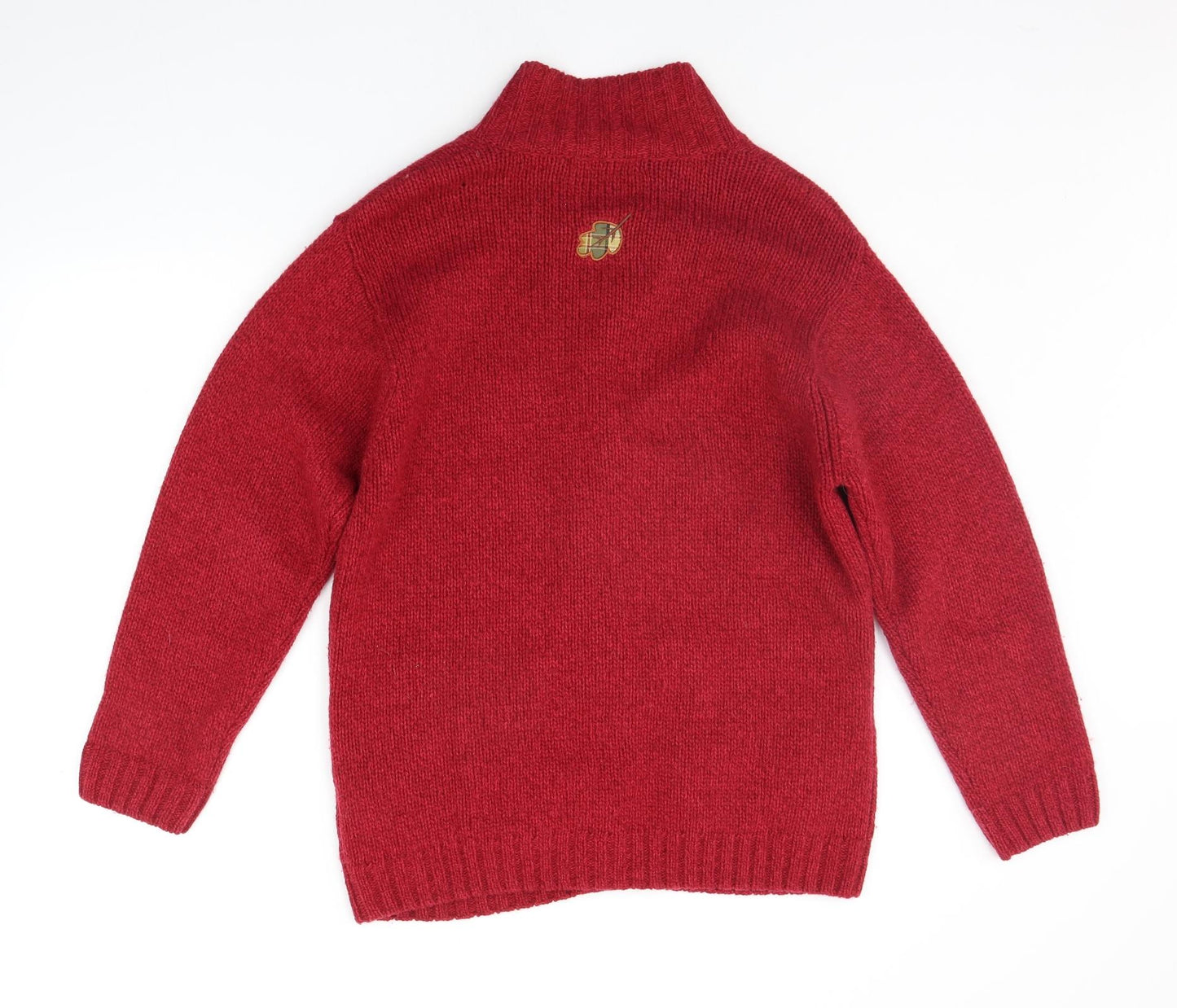 Tulchan Womens Red   Cardigan Jumper Size M  - LEAFS
