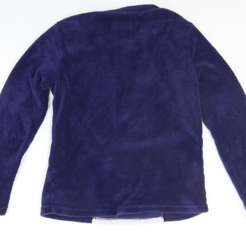 Matalan Girls Blue Solid  Top Pyjama Top Size S  - Christmas