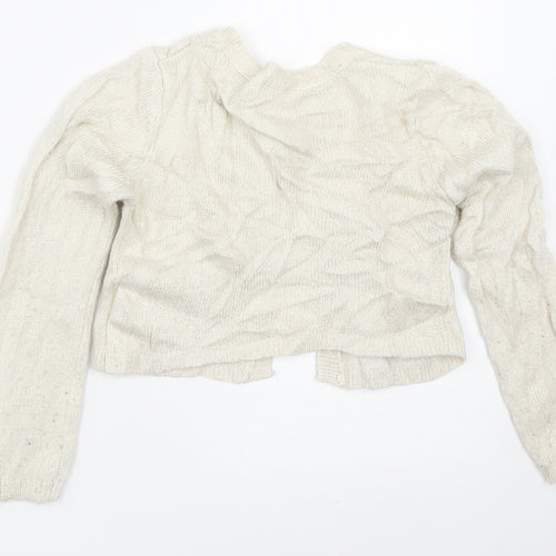 NEXT Girls Ivory   Cardigan Jumper Size 5-6 Years