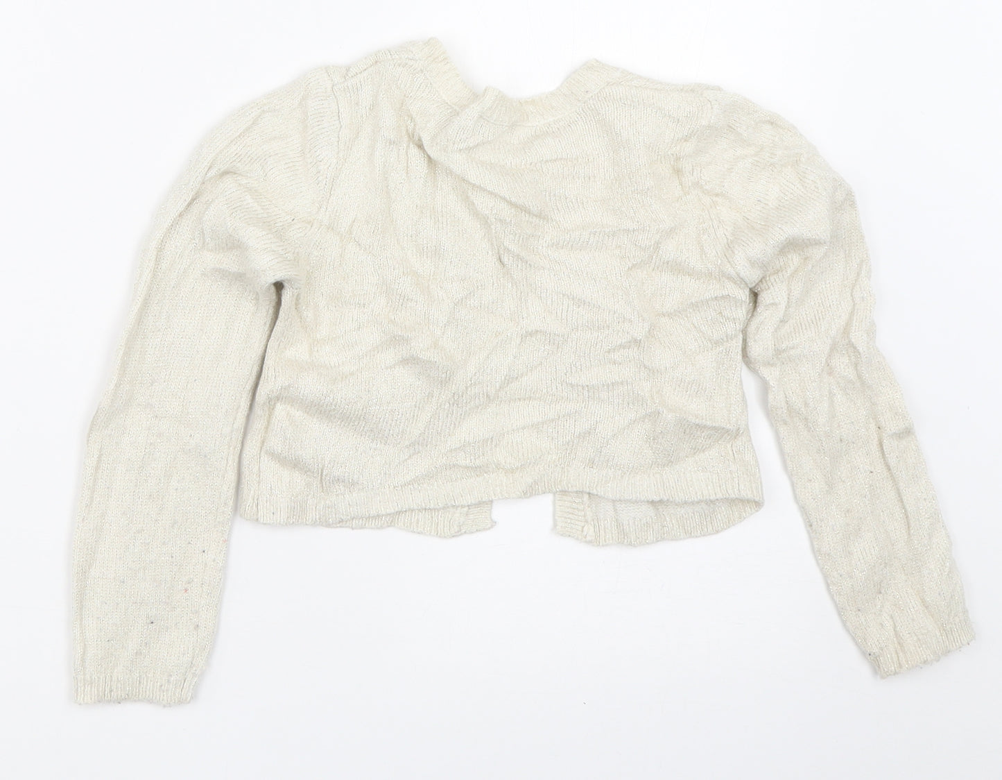 NEXT Girls Ivory   Cardigan Jumper Size 5-6 Years