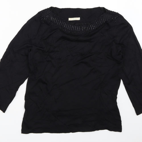 Marks and Spencer Womens Black   Pullover Jumper Size 12