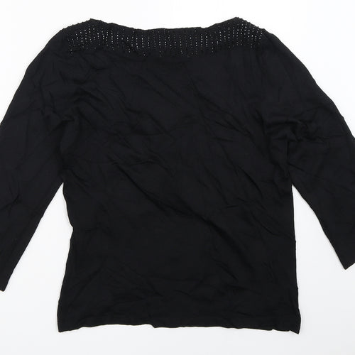 Marks and Spencer Womens Black   Pullover Jumper Size 12