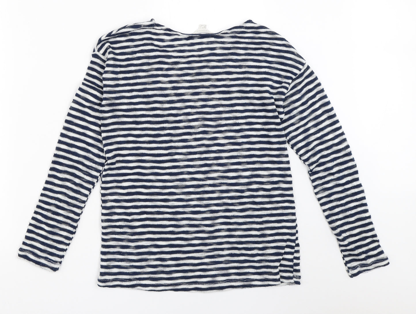 Springfield Womens Blue Striped  Pullover Jumper Size S