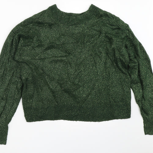 H&M Womens Green   Pullover Jumper Size S