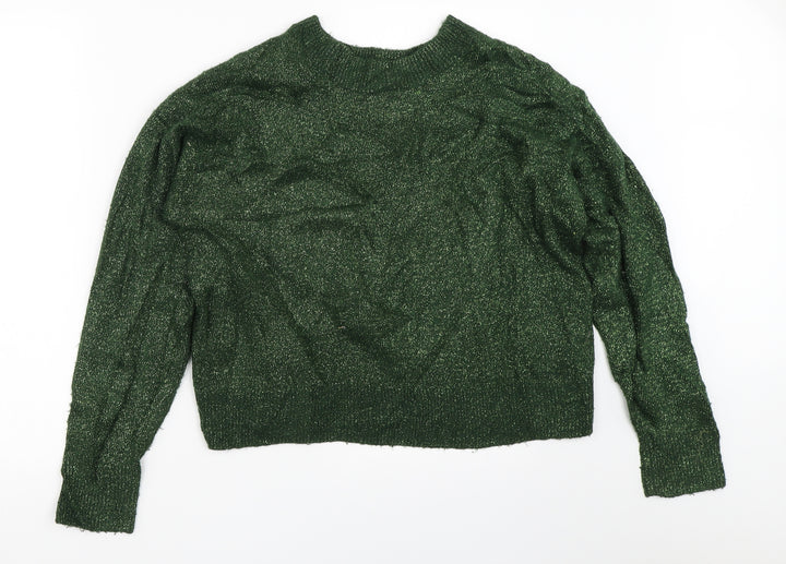 H&M Womens Green   Pullover Jumper Size S