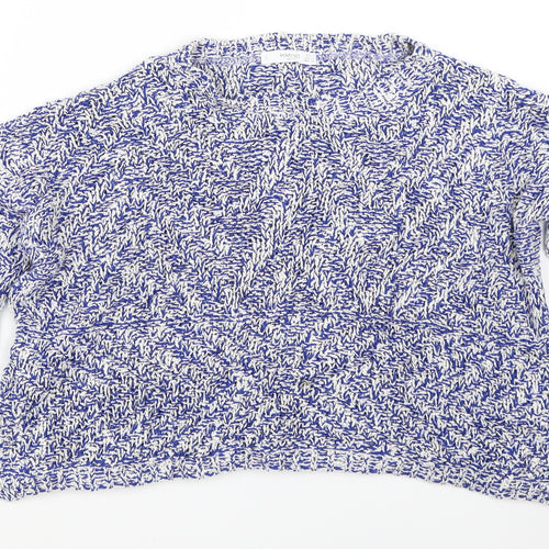 Mango Womens Blue   Pullover Jumper Size S