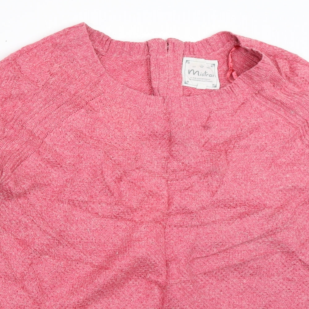 Mistral Womens Pink   Pullover Jumper Size 12