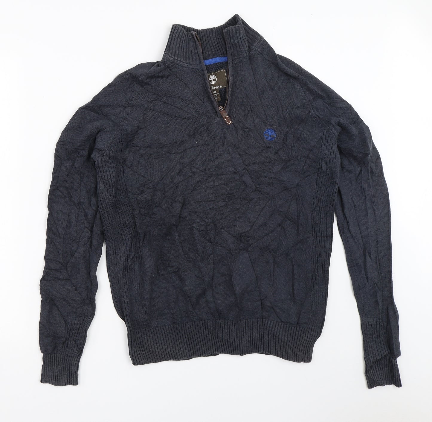 Timberland Mens Blue   Henley Jumper Size S