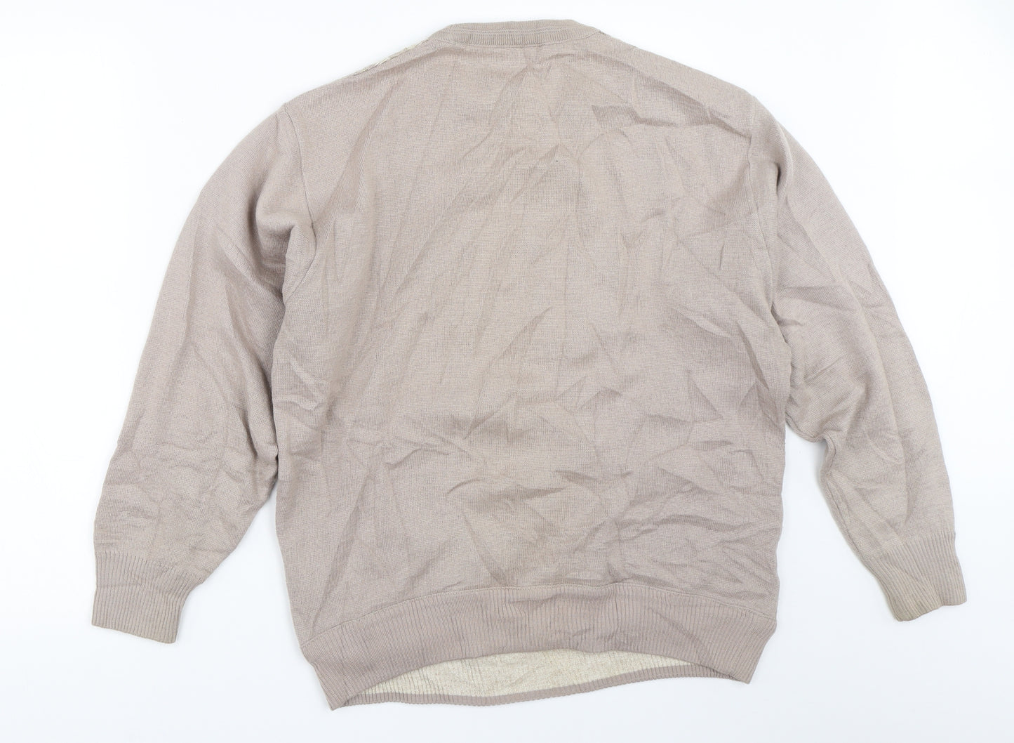 Summerland Mens Beige   Pullover Jumper Size M