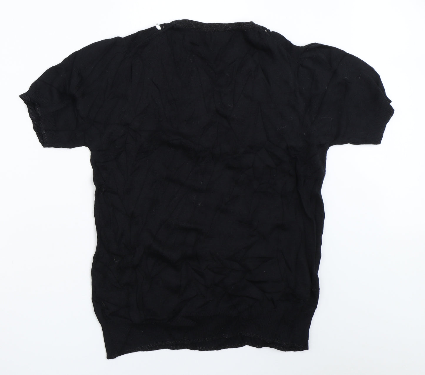Bm Collection Womens Black   Pullover Jumper Size M