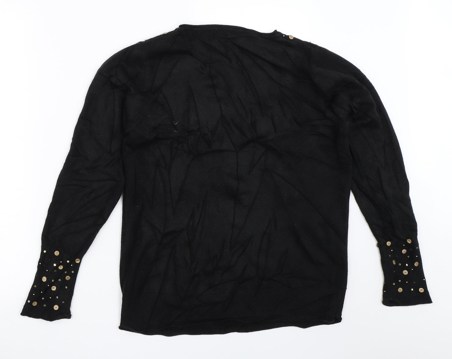 Per Una Womens Black   Pullover Jumper Size 16
