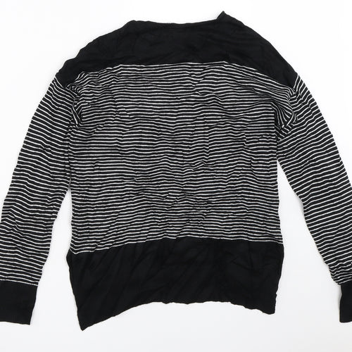 Atmosphere Womens Black Striped  Pullover Jumper Size 10