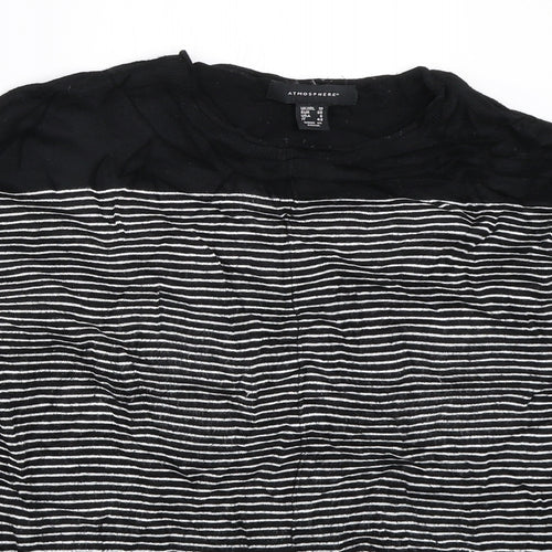 Atmosphere Womens Black Striped  Pullover Jumper Size 10