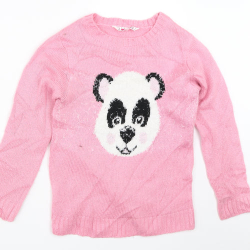 Love Me Girls Pink   Pullover Jumper Size 11-12 Years