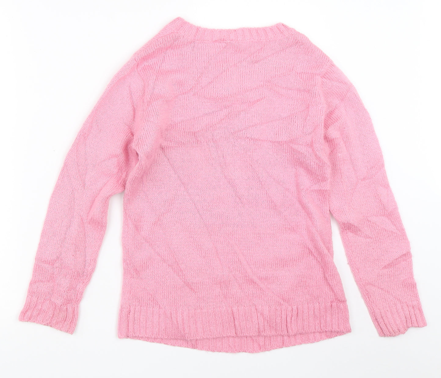 Love Me Girls Pink   Pullover Jumper Size 11-12 Years