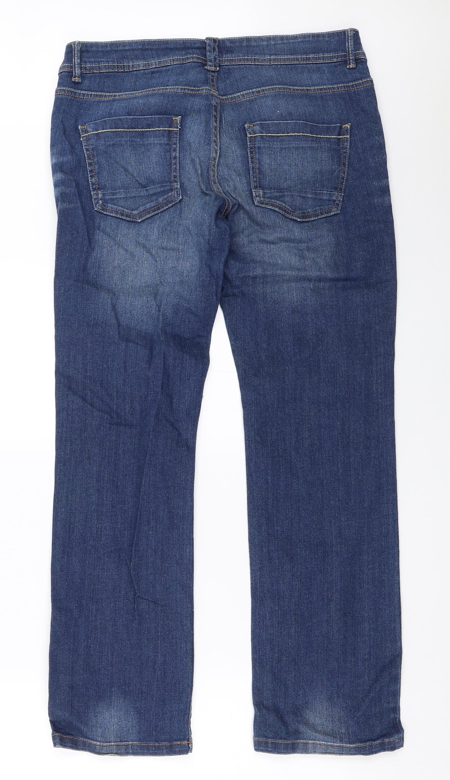 NEXT Womens Blue   Straight Jeans Size 12 L29 in
