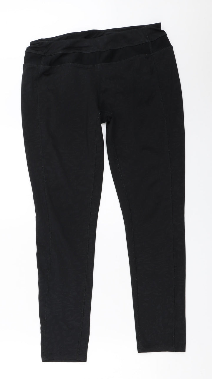 Preworn Womens Black   Capri Leggings Size M L25.5 in