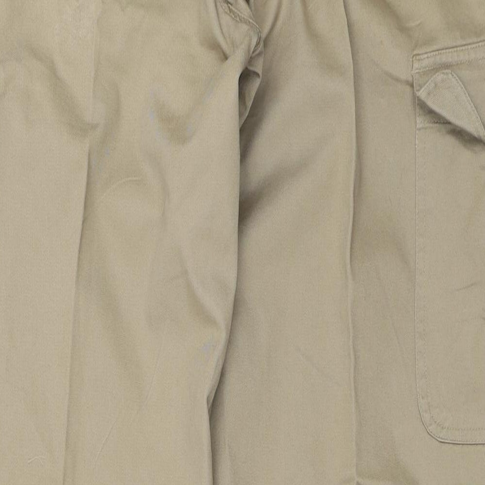Urban Vintage Mens Beige   Cargo Trousers Size 36 in L31 in