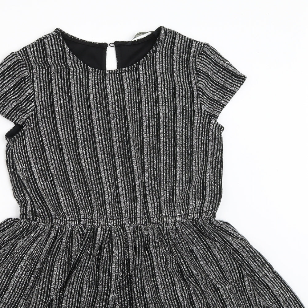 George Girls Black   Fit & Flare  Size 9-10 Years
