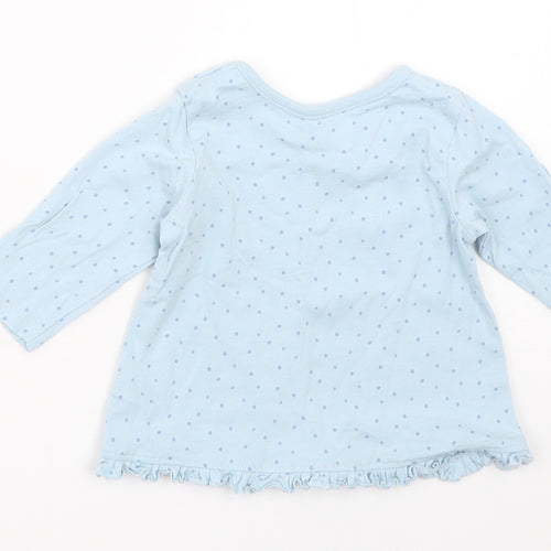 George Girls Blue   Basic T-Shirt Size 0-3 Months