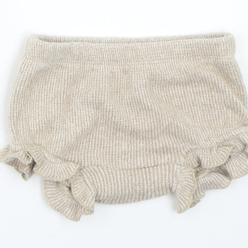George Girls Beige   Cropped Trousers Size 3-6 Months