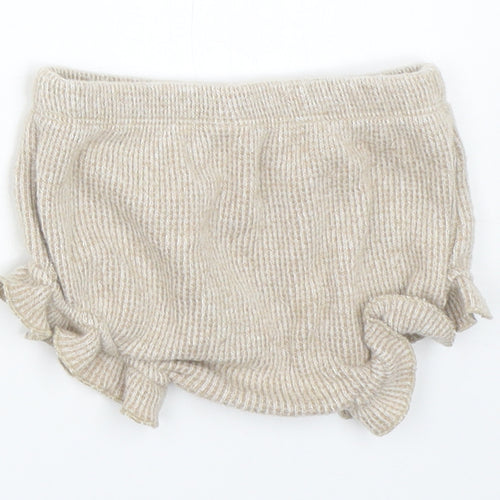 George Girls Beige   Cropped Trousers Size 3-6 Months