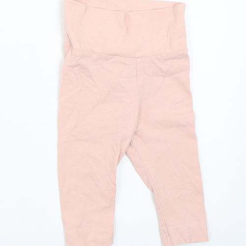H&M Girls Pink   Capri Trousers Size 3-6 Months