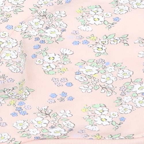 Primark Girls Pink Floral  Pullover Jumper Size 3-6 Months