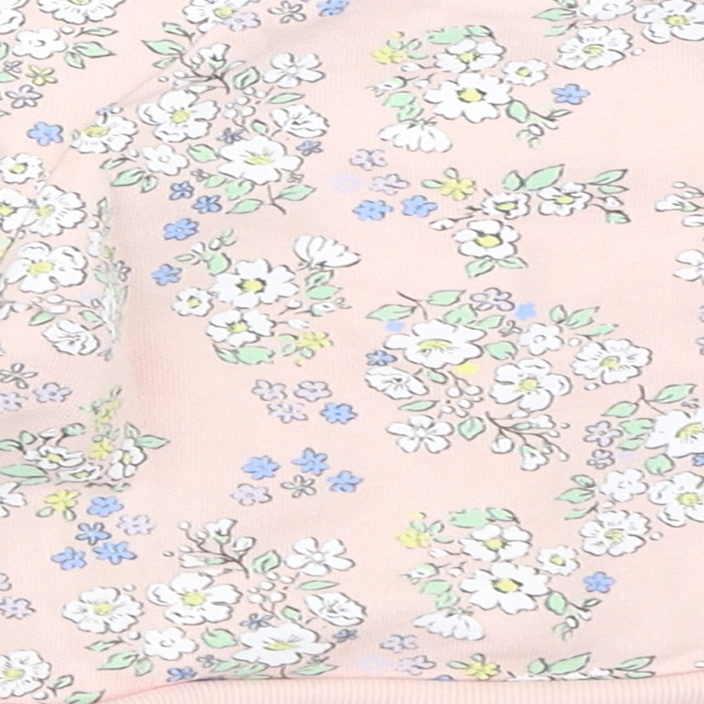 Primark Girls Pink Floral  Pullover Jumper Size 3-6 Months