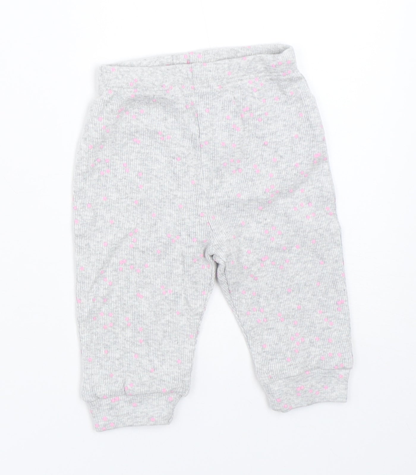Mothercare Girls Grey   Jogger Trousers Size 0-3 Months