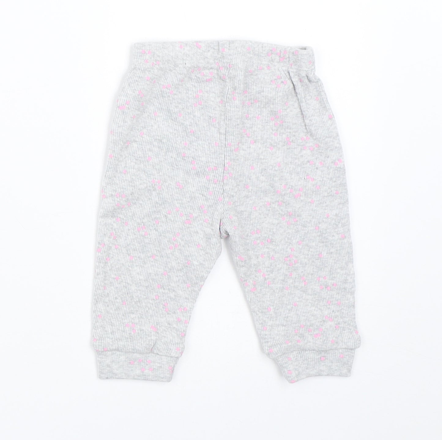 Mothercare Girls Grey   Jogger Trousers Size 0-3 Months