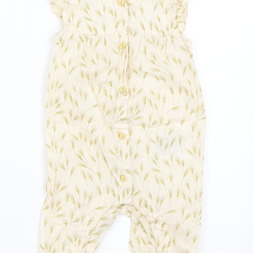 H&M Girls Beige   Romper One-Piece Size 0-3 Months