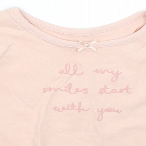 George Girls Pink   Basic T-Shirt Size 3-6 Months