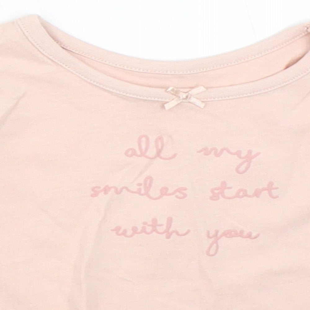 George Girls Pink   Basic T-Shirt Size 3-6 Months