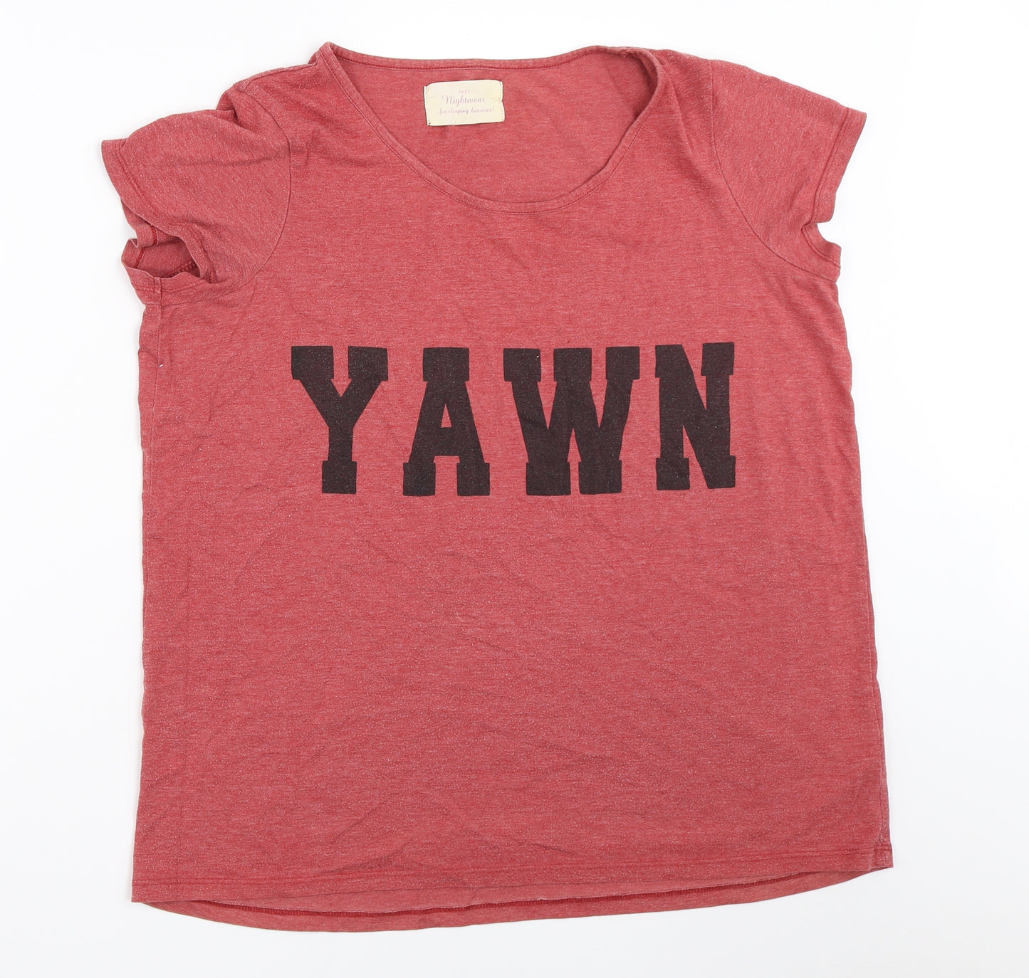 NEXT Womens Red Solid  Top Pyjama Top Size 14