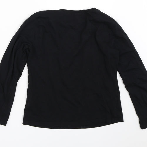 George Girls Black   Basic T-Shirt Size 9-10 Years  - dance