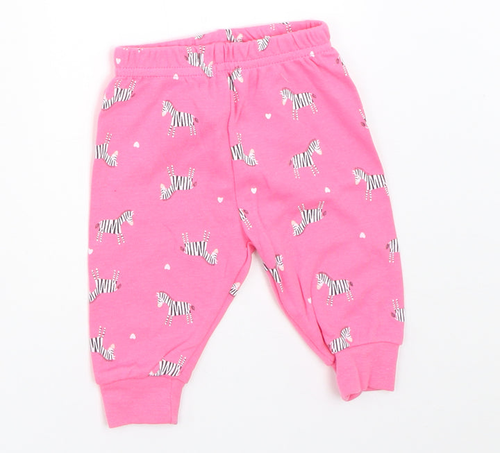 Primark Girls Pink   Jogger Trousers Size 0-3 Months