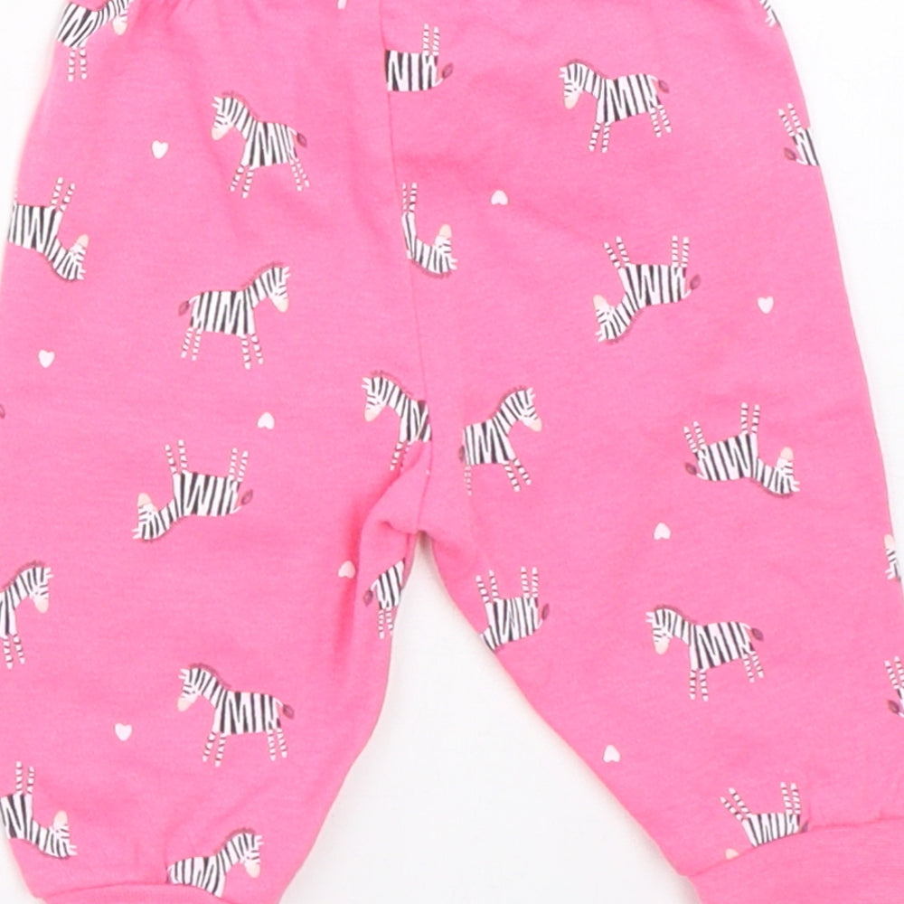 Primark Girls Pink   Jogger Trousers Size 0-3 Months