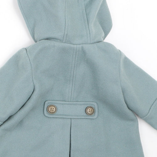 NEXT Girls Blue   Overcoat Coat Size 3-6 Months