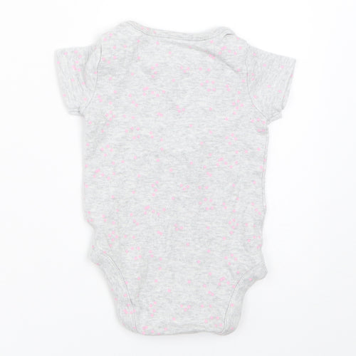 Mothercare Girls Grey   Babygrow One-Piece Size 0-3 Months